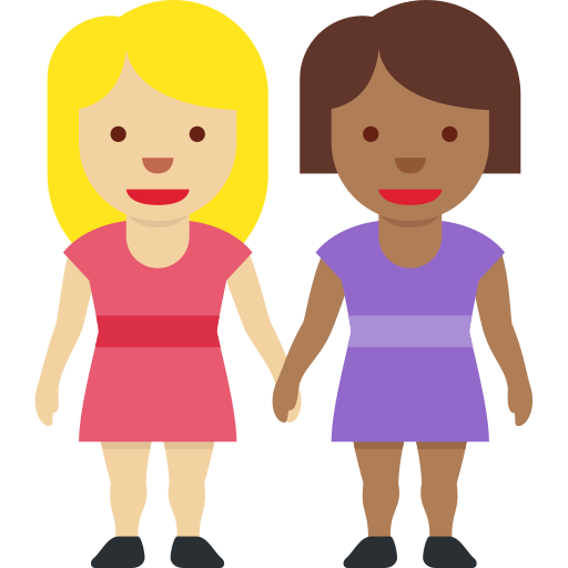 Duas Mulheres De Mãos Dadas: Pele Morena Clara, Pele Morena Escura para Twitter (X) January 2025 Update