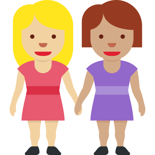 Duas Mulheres De Mãos Dadas: Pele Morena Clara, Pele Morena para Twitter (X) January 2025 Update