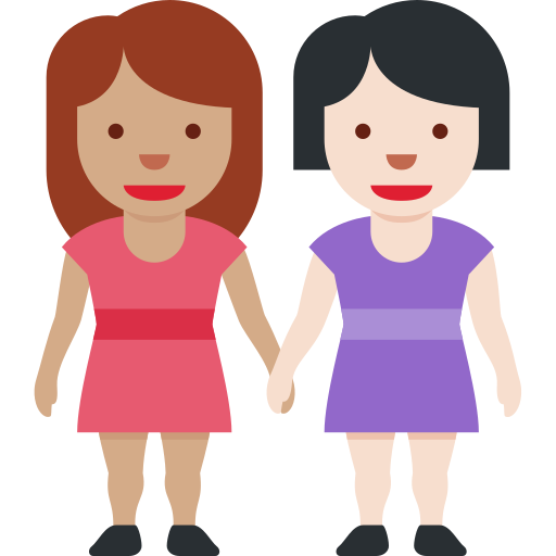 Duas Mulheres De Mãos Dadas: Pele Morena, Pele Clara para Twitter (X) January 2025 Update