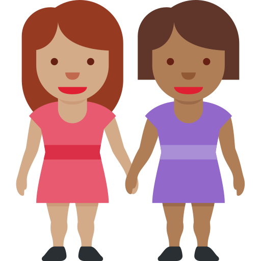 Duas Mulheres De Mãos Dadas: Pele Morena, Pele Morena Escura para Twitter (X) January 2025 Update