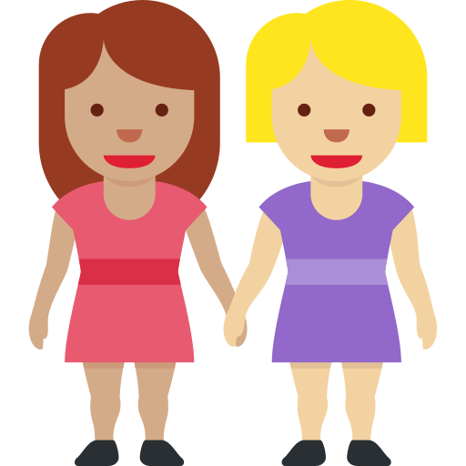 Duas Mulheres De Mãos Dadas: Pele Morena, Pele Morena Clara para Twitter (X) January 2025 Update