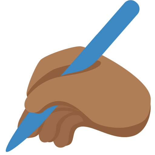 Escrevendo À Mão: Pele Morena Escura para Twitter (X) January 2025 Update