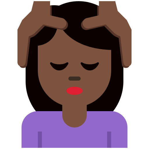 Donna Che Riceve Un Massaggio: Carnagione Scura