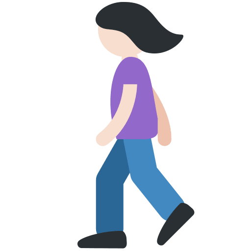 אישה הולכת: גוון עור בהיר אישה הולכת: גוון עור בהיר