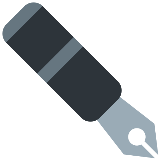 Černý hrot pera