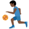 Man Bouncing Ball: Dark Skin Tone