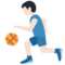 Man Bouncing Ball: Light Skin Tone