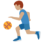 Man Bouncing Ball: Medium Skin Tone