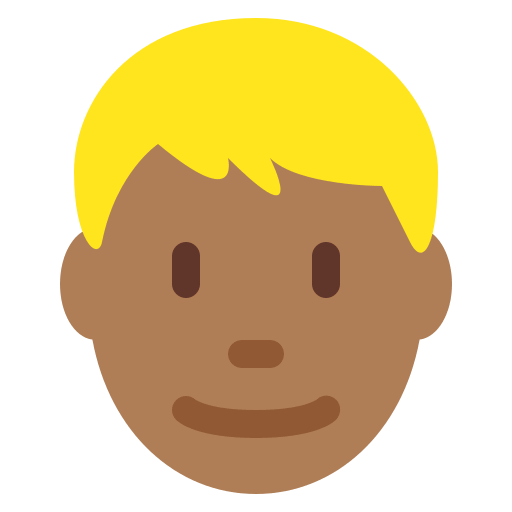 Muž: Středně Tmavý Odstín Pleti, Blond Vlasy