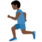Man Running: Dark Skin Tone