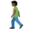 Man Walking: Dark Skin Tone