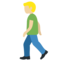 Man Walking: Medium-Light Skin Tone