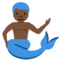Merman: Dark Skin Tone
