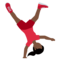 Person Cartwheeling: Dark Skin Tone