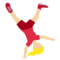 Person Cartwheeling: Medium-Light Skin Tone