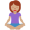 Person in Lotus Position: Medium Skin Tone
