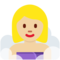 Person in Steamy Room: Medium-Light Skin Tone