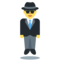 Person in Suit Levitating