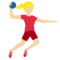 Person Playing Handball: Medium-Light Skin Tone