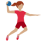 Person Playing Handball: Medium Skin Tone