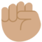 Raised Fist: Medium Skin Tone