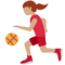 Woman Bouncing Ball: Medium Skin Tone