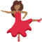 Woman Dancing: Medium-Dark Skin Tone