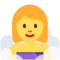 Woman in Steamy Room