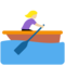 Woman Rowing Boat: Medium-Light Skin Tone