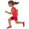 Woman Running: Medium-Dark Skin Tone