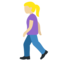 Woman Walking: Medium-Light Skin Tone