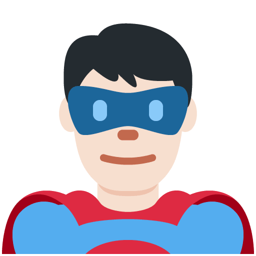 Supereroe Uomo: Carnagione Chiara