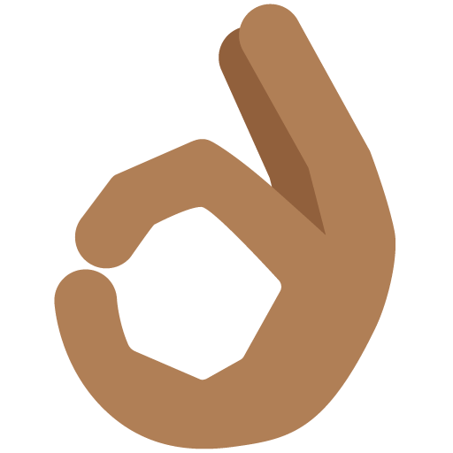 Mano Che Fa Ok: Carnagione Medio-Scura