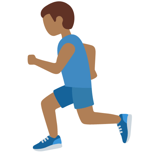 Persona Che Corre: Carnagione Medio-Scura