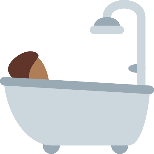 Άνθρωπος που κάνει μπάνιο: Μεσαία Σκουρόχρωμη Επιδερμίδα
