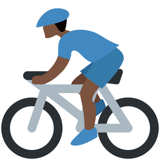 Άντρας ποδηλάτης: Σκουρόχρωμη Επιδερμίδα