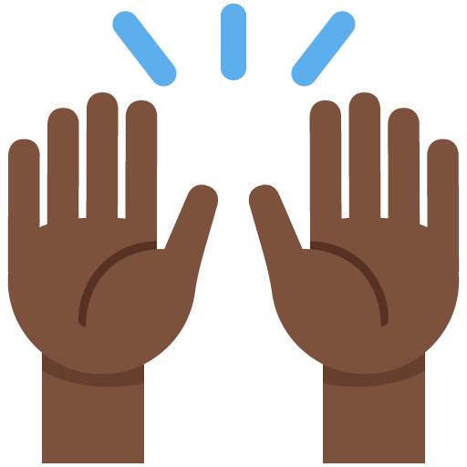 Χέρια ψηλά: Σκουρόχρωμη Επιδερμίδα