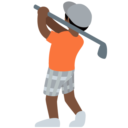 Golf oynayan kişi: Koyu Ten Rengi