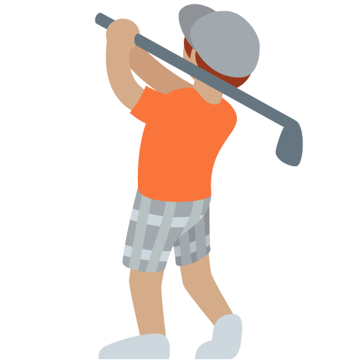Golf oynayan kişi: Orta Ten Rengi