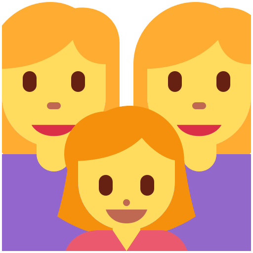 Familie: Frau, Frau, Mädchen