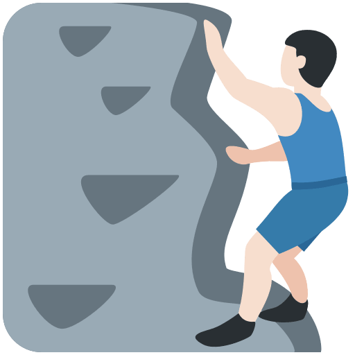 Bergsteiger: Helle Hautfarbe
