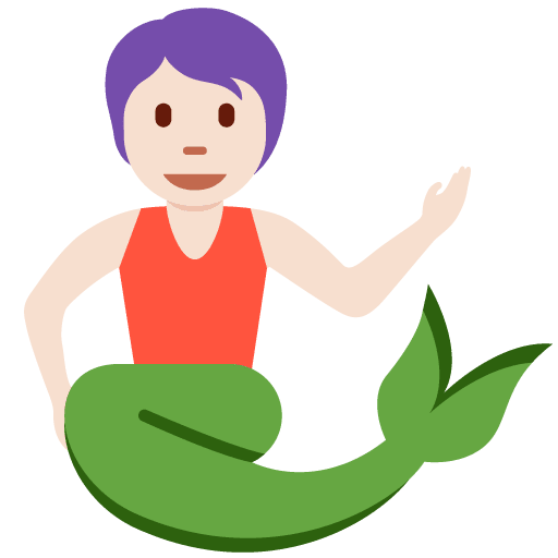 Wassermensch: Helle Hautfarbe