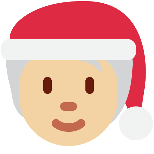 Weihnachtsperson: Mittelhelle Hautfarbe