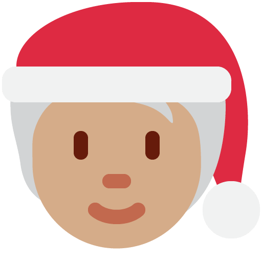 Weihnachtsperson: Mittlere Hautfarbe
