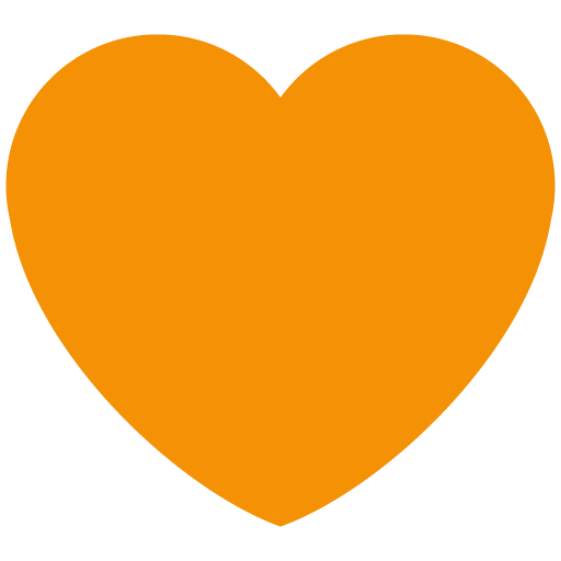 Oranges Herz
