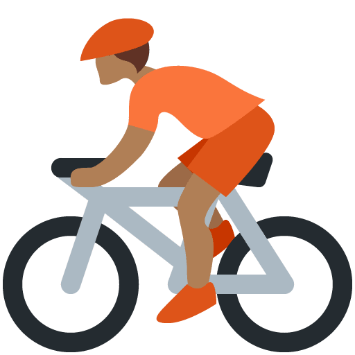 Radfahrer(In): Mitteldunkle Hautfarbe