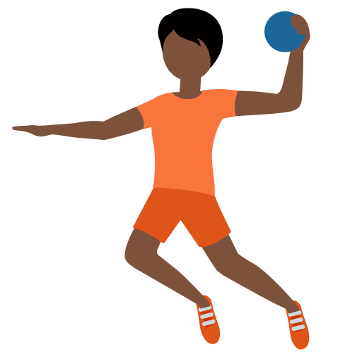 Handballspieler(In): Dunkle Hautfarbe