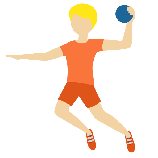 Handballspieler(In): Mittelhelle Hautfarbe