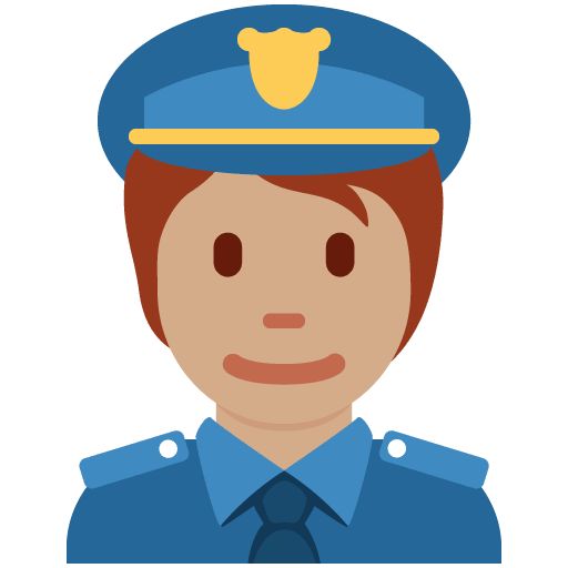 Polizist(In): Mittlere Hautfarbe