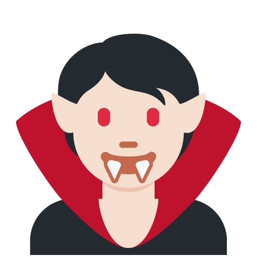 Vampir: Helle Hautfarbe